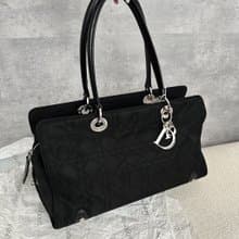 Dior 黑色 尼龍 法棍包