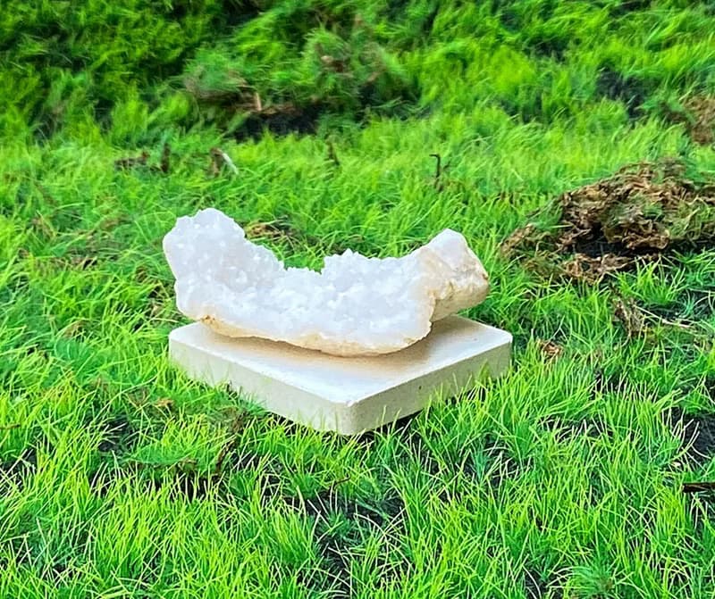 能量擺飾-天然原礦瑪瑙白晶冰雪雪霜簇 消磁淨化 療癒 開運 快速