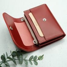 【韓國 革工作坊】Free Hot Stamp Italian Leather Colored Zipper Wallet 8 Colors  V2