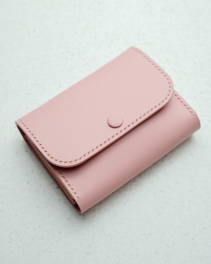 【韓國 革工作坊】Free Hot Stamp Italian Leather Colored Zipper Wallet 8 Colors  V2