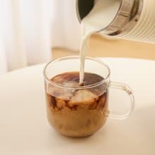 HUG單層把手玻璃杯-清透/琥珀/透黑色