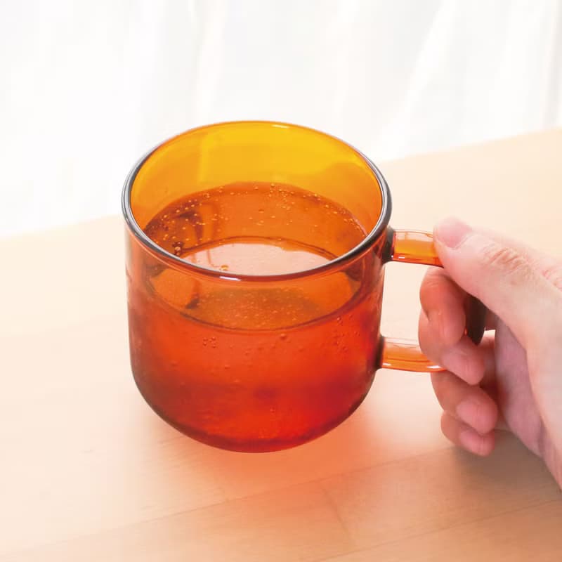 HUG單層把手玻璃杯-清透/琥珀/透黑色