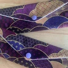 文青風環保純棉筷袋 浪漫星河 神秘紫 聽山看海 日本 潮物 收納