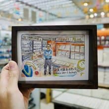 商品宣傳手繪5R連框