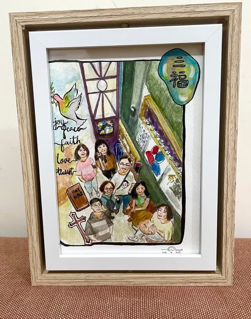 商品宣傳手繪5R連框