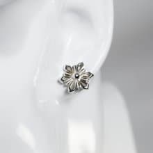 冰晶小雪花耳環