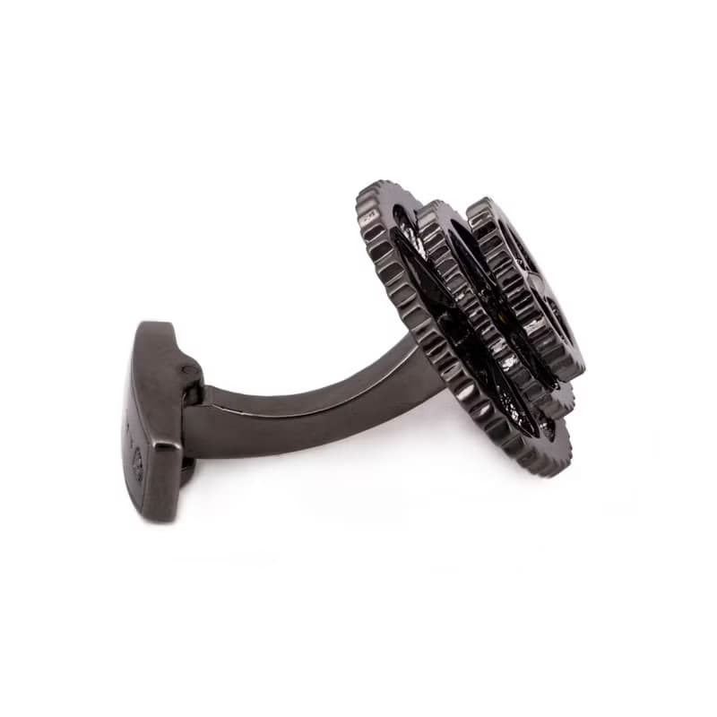 枪色腳踏車齒輪袖釦