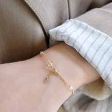 光陰年輪-黃水晶橄欖石茶晶月光石手鍊