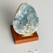 CrystalCorner隅石丨等煙雨丨天青石晶簇天藍色原石丨淨化丨療癒