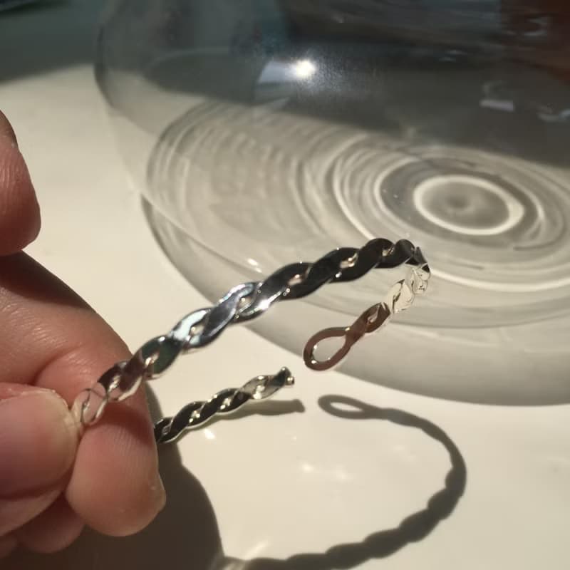 / 遺傳 / 扁麻花圈手環 母親節禮物