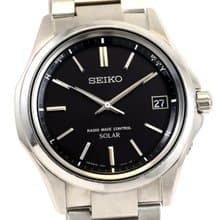 送料無料 SEIKO セイコー ブライツ / 電波ソーラー 男性用腕時計 40mm 黒文字盤 7B24-0BN0
