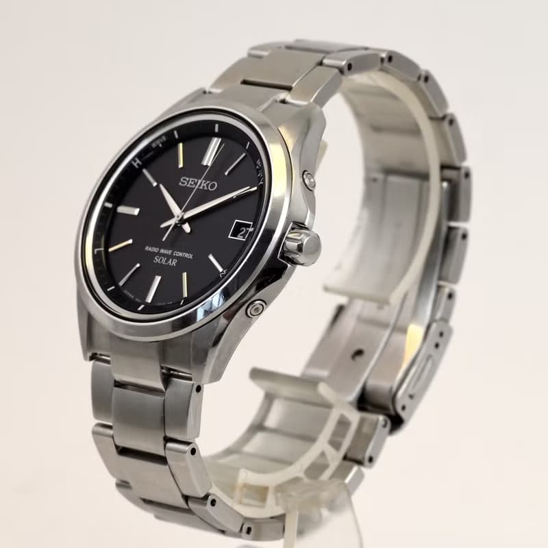 送料無料 SEIKO セイコー ブライツ / 電波ソーラー 男性用腕時計 40mm 黒文字盤 7B24-0BN0