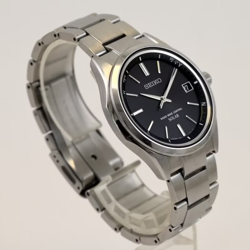 送料無料 SEIKO セイコー ブライツ / 電波ソーラー 男性用腕時計 40mm 黒文字盤 7B24-0BN0
