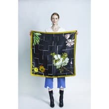 【母親節禮盒】COLE COOL原創摩登百搭四季花真絲絲巾圍巾