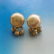 Vintage Jewelry  SARAH COV Golden Wardrobe 夾式耳環