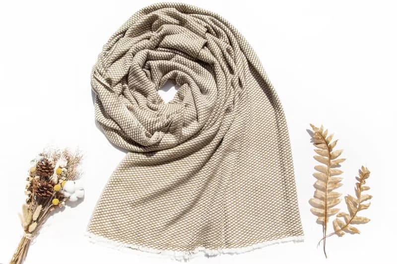 超大厚款喀什米爾Cashmere 針織圍巾 純羊絨圍巾 羊毛披巾 蓋毯巾