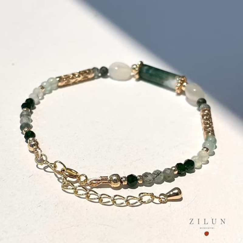 │輕奢│瑪瑙物語 • 天然石 • 寶石手鍊 • 14K注金 • 包金