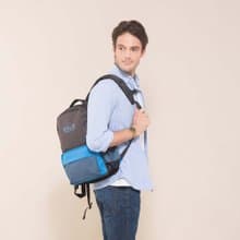 Solis Ones系列13吋電腦後背包-鵲灰藍-可套行李箱拉桿