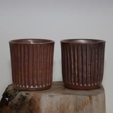 柴燒對杯/握杯/品茗杯/150ml/瀧間拾光