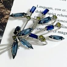vintage jewelry 古董立體萊茵石花束 別針 胸針