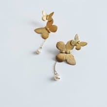 蝶々 2way ピアス(イヤリング)