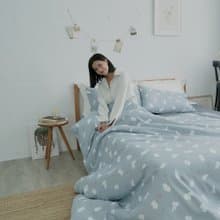 柔絲萊賽爾纖維 床包組 薄被套 鋪棉兩用被/台灣製床單/ABHT060