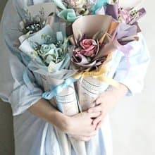 畢業花禮 / 香氛皂花系列 / 冰淇淋甜筒花束