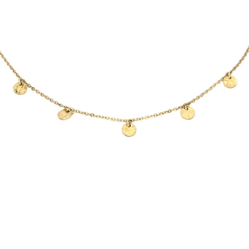 【槌紋流光】圓槌紋吊墜手鍊 | 質感細膩 - 獨特韻律