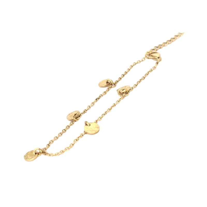 【槌紋流光】圓槌紋吊墜手鍊 | 質感細膩 - 獨特韻律