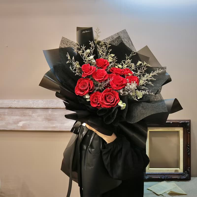 【遇見恆久】浪漫愛情永生玫瑰大花束 共3款 限自取