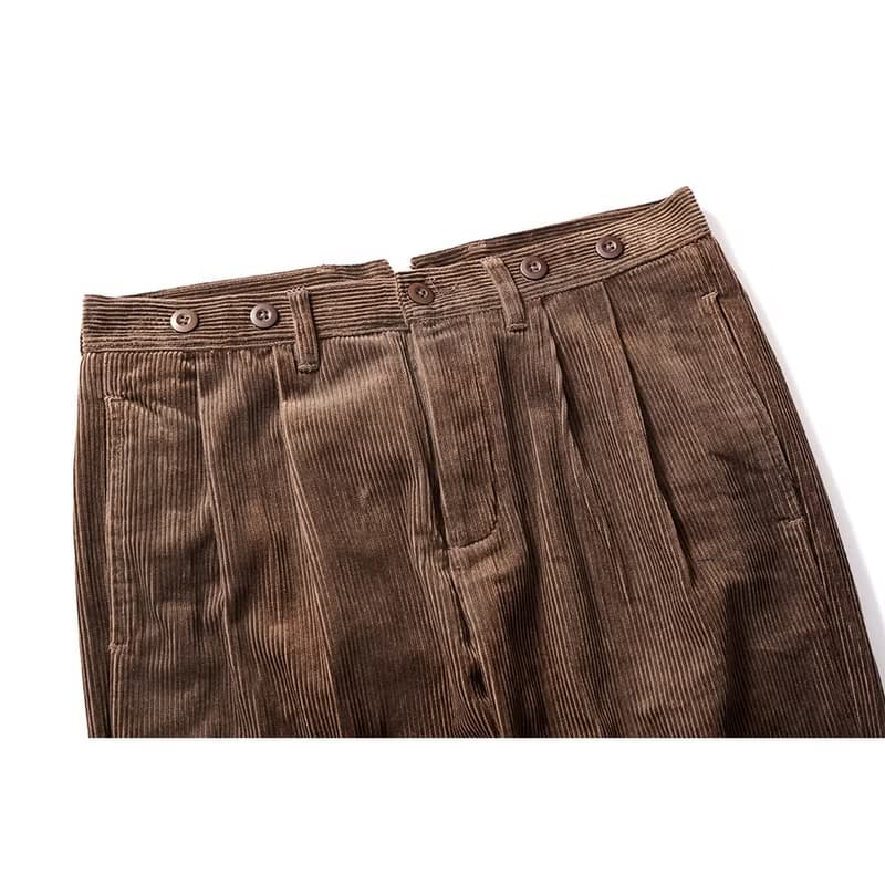 French Corduroy Trousers - 咖啡色 Brown