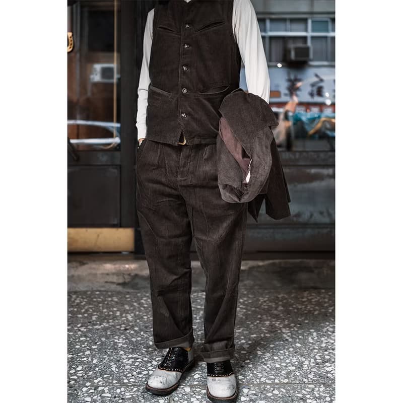 French Corduroy Trousers - 咖啡色 Brown