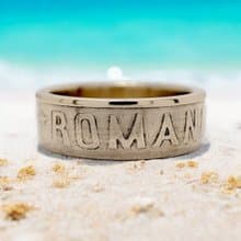Romania Coin Ring 50 bani 2006 Romanian ring coin rings for men coin rings gift