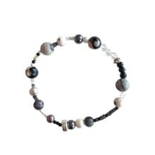 Gray Natural Stone Bracelet 015