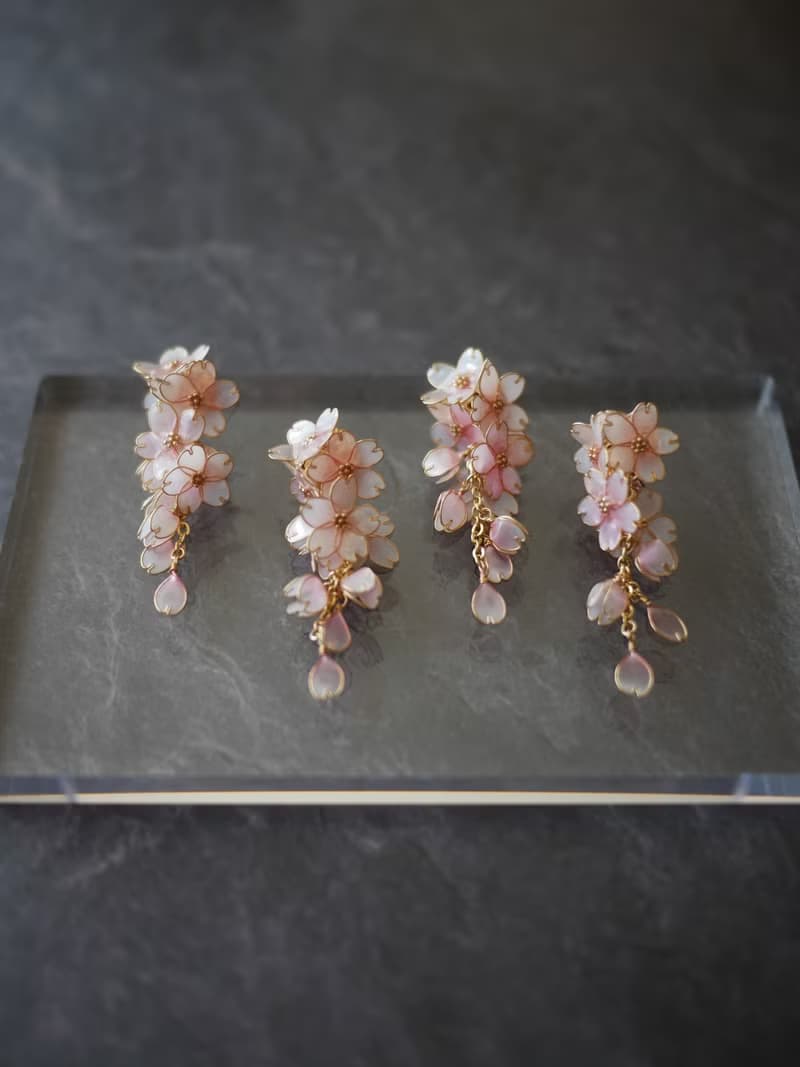 枝垂桜1　ピアス・イヤリング