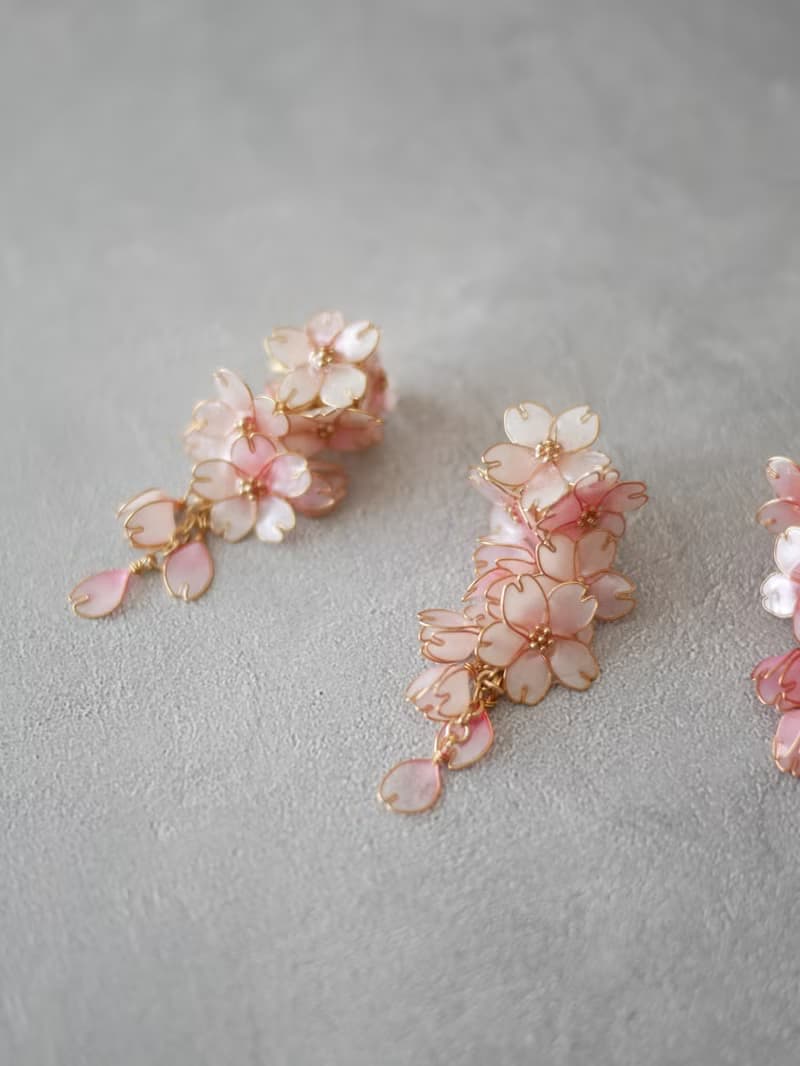 枝垂桜1　ピアス・イヤリング