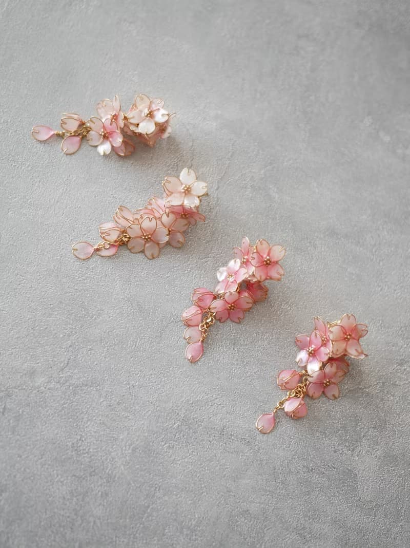 枝垂桜1　ピアス・イヤリング