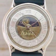 S-WATCH2-SV-S&M  ローマ数字 32mm Silver925 Sun&Moon 手作り腕時計 (207SV-S&M ローマ)