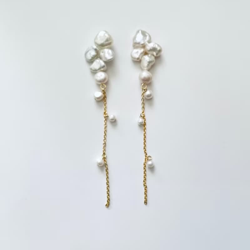 グロッシーパールピアス(イヤリング)