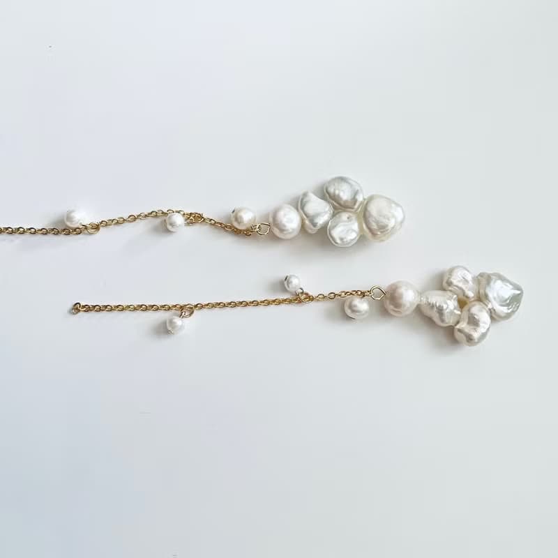 グロッシーパールピアス(イヤリング)