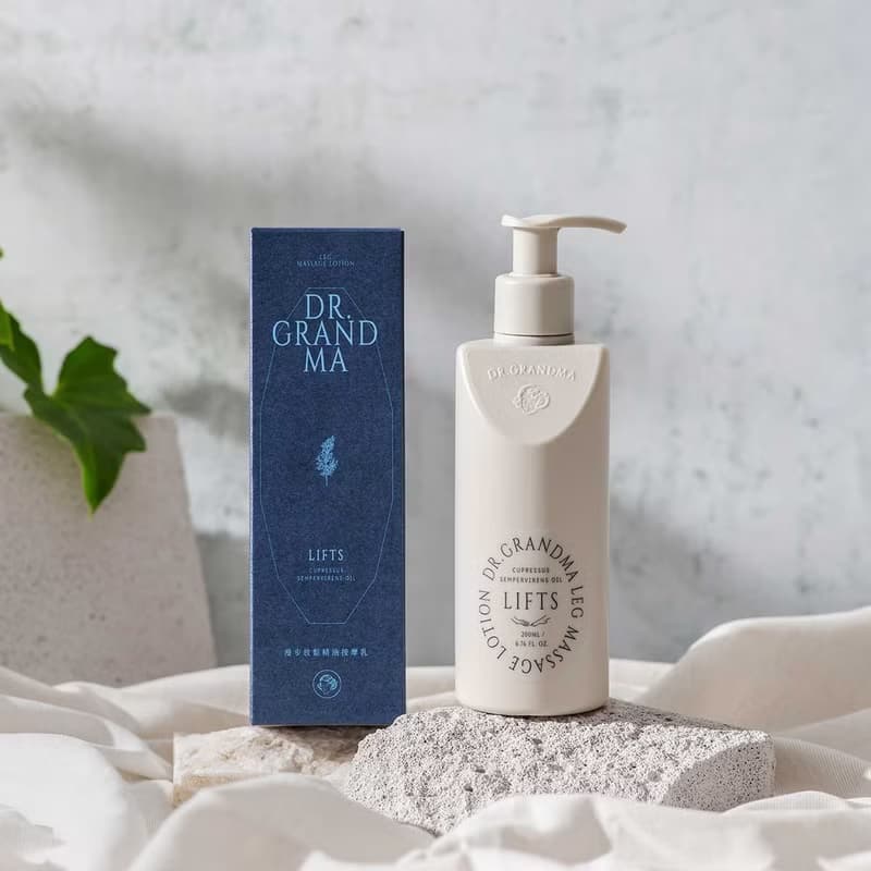 【漫步放鬆精油按摩乳 保濕款】腿部按摩 加強循環 居家按摩DIY