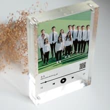 定製化照片 畢業禮物 Spotify播放音樂歌曲音頻畫 亞克力擺飾