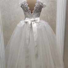 tulle flower girl dress for wedding, birthday, concerts.