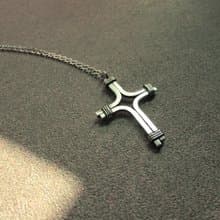 cross d necklace_十字架d項鍊 | 925純銀 限量 設計師手作