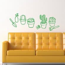 Smart Design 創意無痕壁貼◆療癒小盆栽(8色可選)