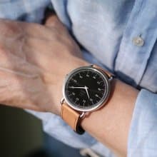 ORIGIN 3826 純粹美學腕錶-黑