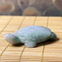 【吉祥‧長壽】飄花翡翠烏龜 | 天然緬甸A貨翡翠 | 送禮