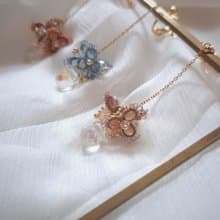 花淚 梭編蕾絲耳環