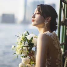 秋葉 | 耳夾耳鈎 | 手作婚禮樹脂水晶花飾品