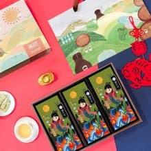 【無藏】公益禮盒-減糖茶點K5 月圓人團圓 烏龍茶煎餅3入禮盒